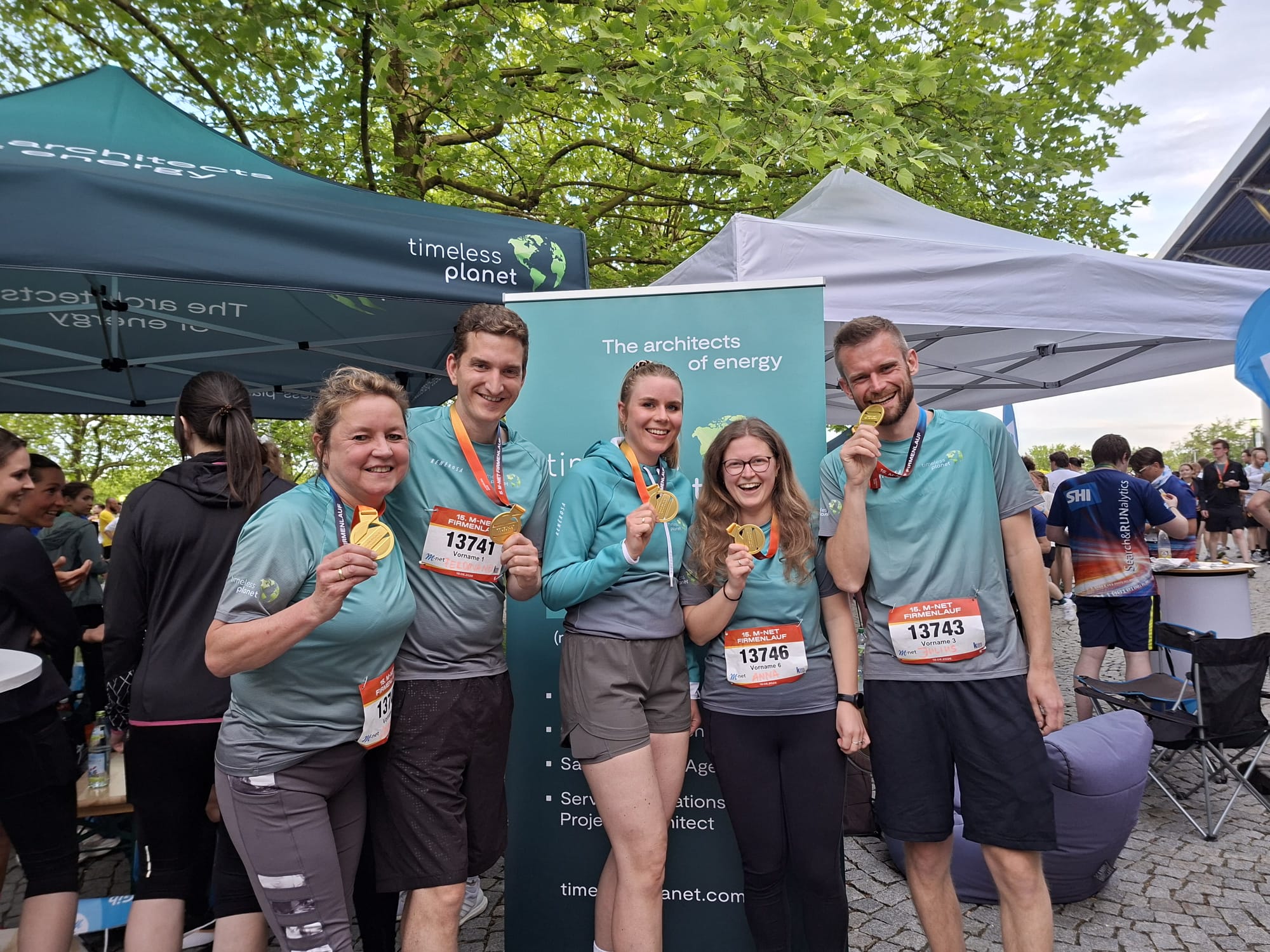 Team Timeless Planet beim mnet-Firmenlauf 2026